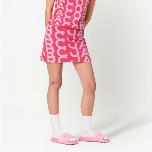 Monogram Terry Mini Skirt - Picture 1 of 6